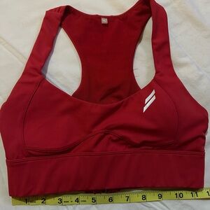 DYE Red Racerback Sports Bra